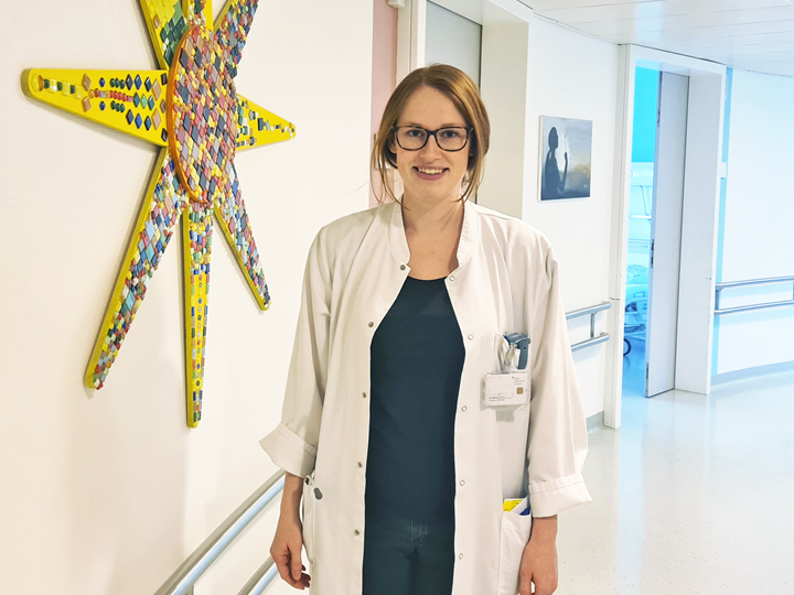 Katharina Saar während ihres Klinischen Praktischen Jahres (KPJ)