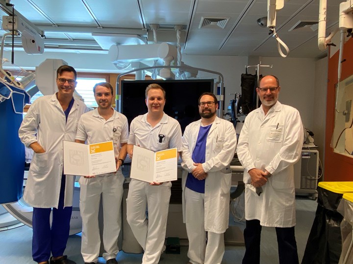 OA Dr. Alexander Nahler, Ass. Dr. Armin Windhager, Ass. Dr. Stefan Rechberger, OA Dr. Hermann Blessberger; Prim. Doz. Dr. Clemens Steinwender