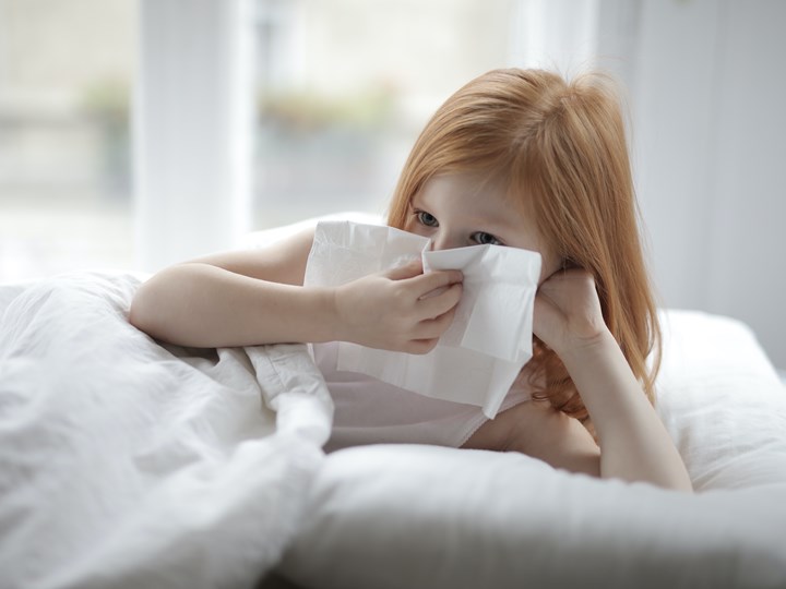 Kind mit Schnupfen