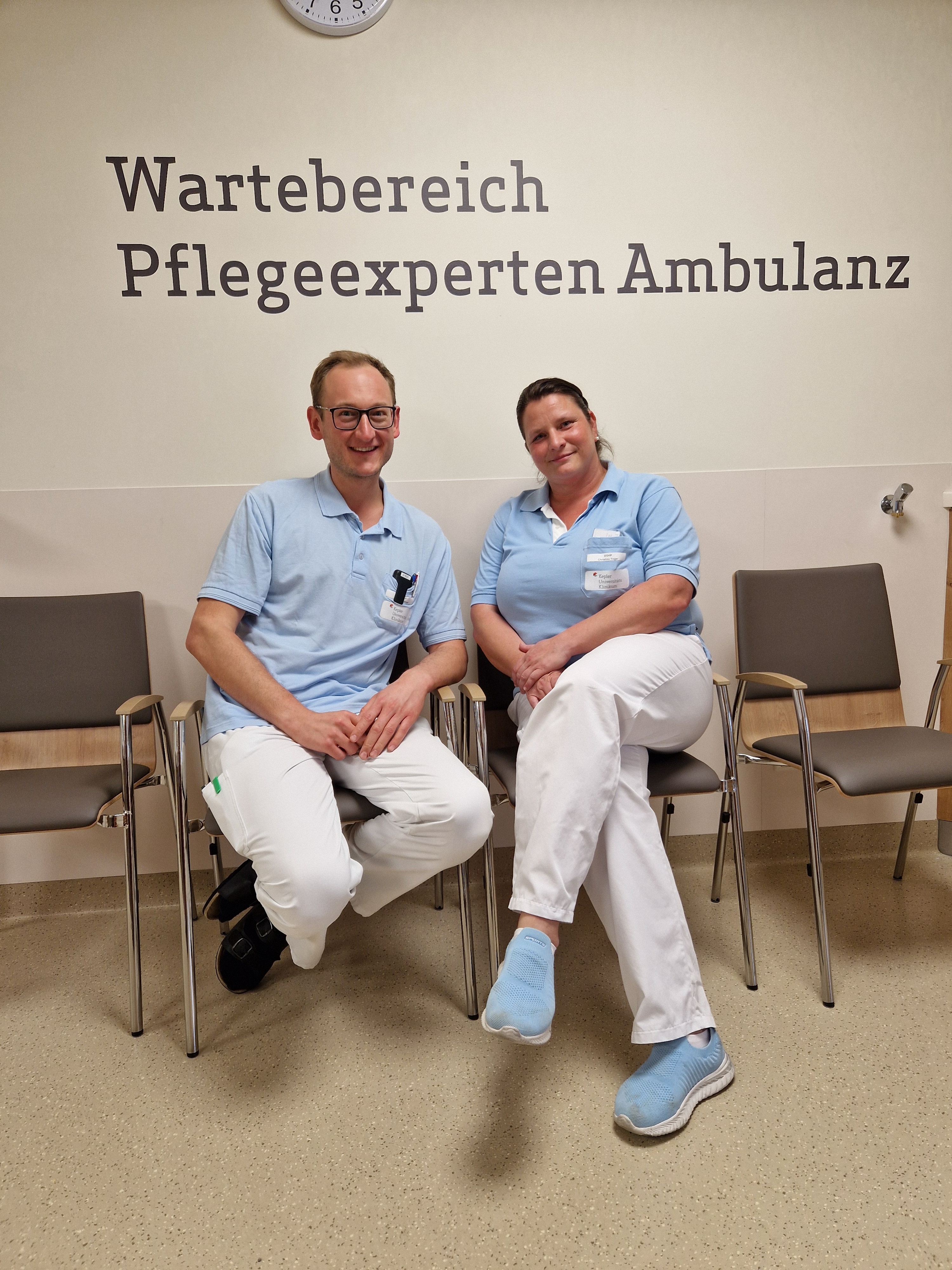 DGKP Manuel Temper und DGKP Christine Trajer