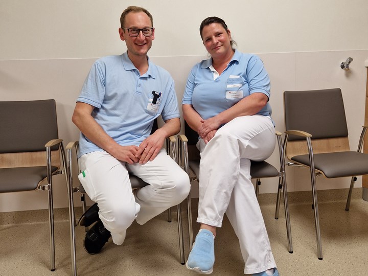 DGKP Manuel Temper und DGKP Christine Trajer