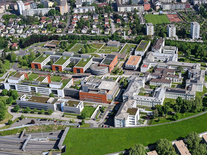 Luftaufnahme Neuromed Campus des Kepler Uniklinikums