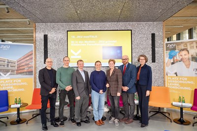 von links: Rupert Langer, Erich Kobler, Thomas Tschoellitsch, Susanne Kimeswenger, Elgin Drda, Jens Meier, Christine Haiden