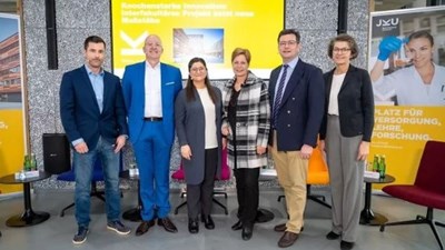 von links: Stephan Haudum, Oliver Brüggemann, Eleni Priglinger, Elgin Drda, Tobias Gotterbarm und Christine Haiden