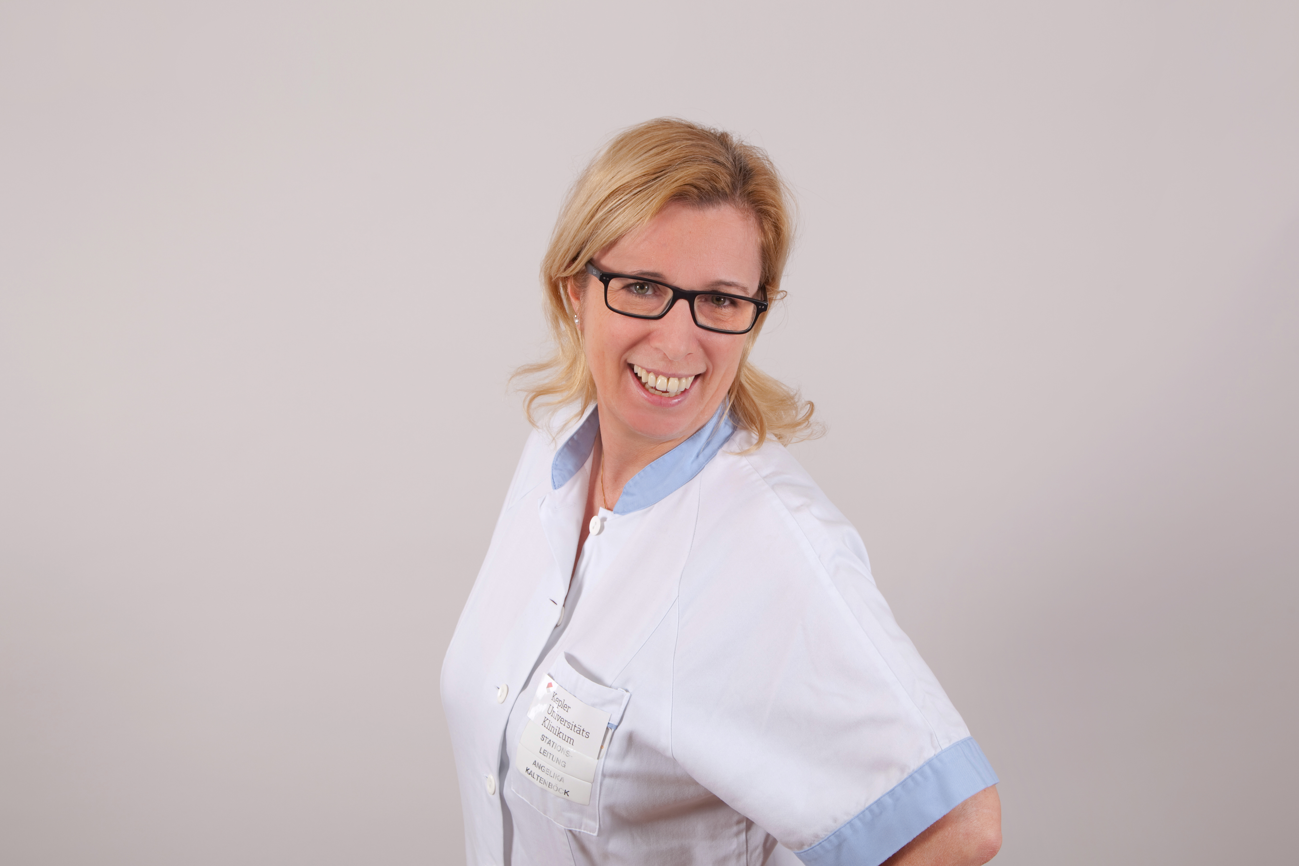 DGKP Angelika Kaltenböck, Stationsleitung Chirurgie 1, 2 und Milchküche