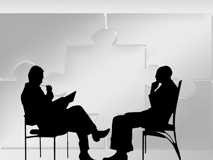 Grafisch umgesetzte Gesprächssituation