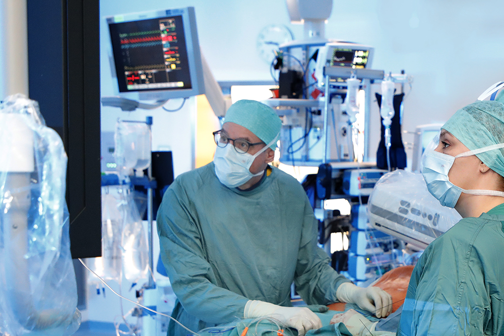 OP Situation bei Herzeingriff