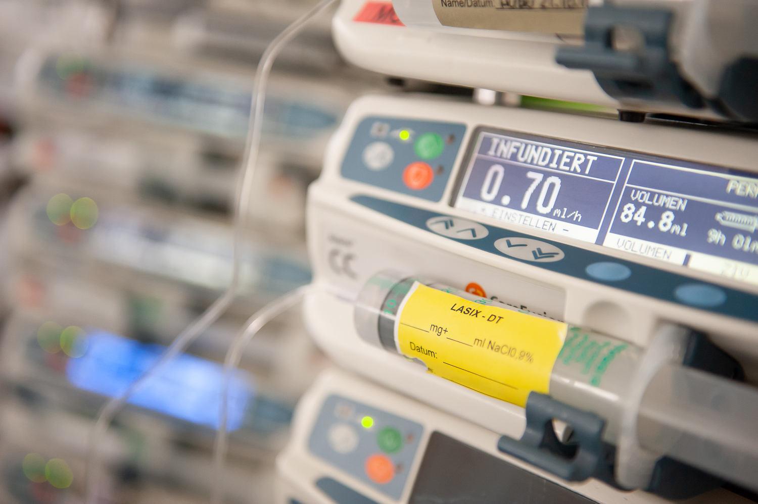 Messung der Vitalfunktionen auf der Intensivstation