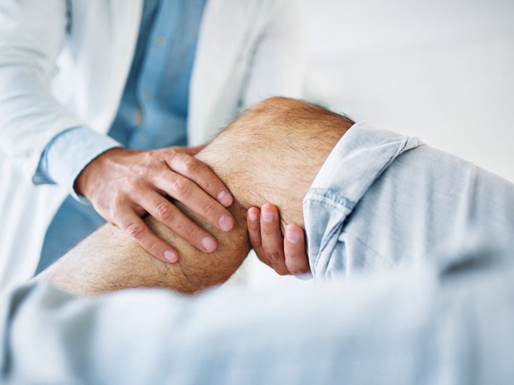 Untersuchung eines Beines