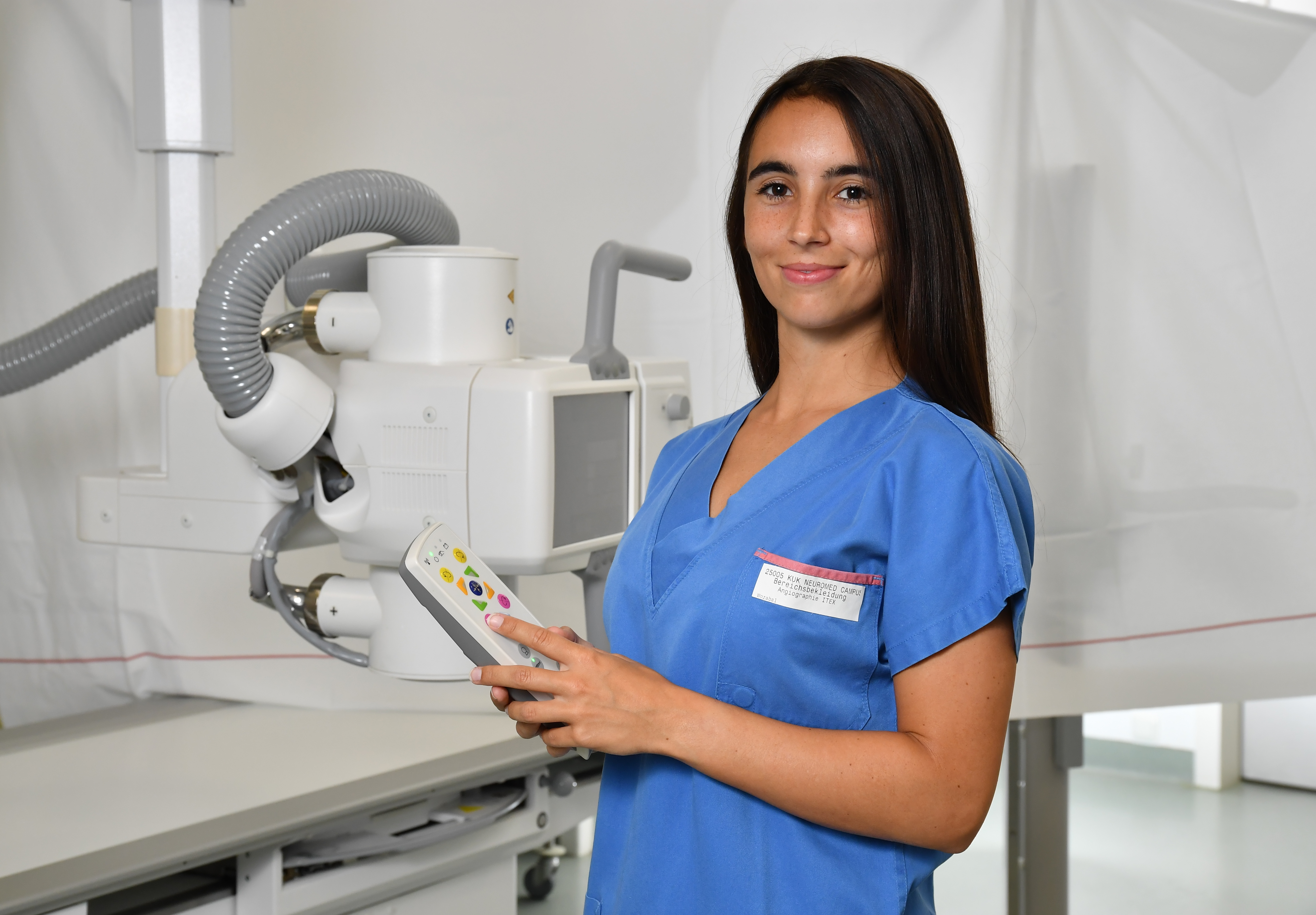 Mitarbeiterin in der Radiologie